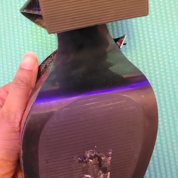 ASOS DESIGN Pluto platform heeled shoes in black snake - Picture 2 of 11